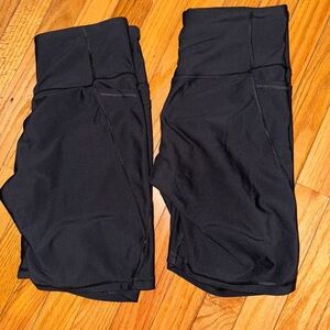 High Waist Black Biker Shorts